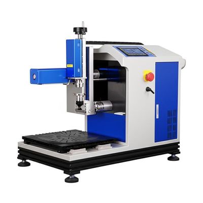 Pcd Material rotary Tools Fiber Laser Engraving Machine with Max Processing Depth≤1mm and Minimum Character 0.15mm*0.15mm